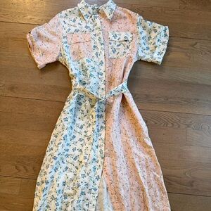 HUNTER BELL Multicolor Patchwork Sarah HTF Maxi Dress